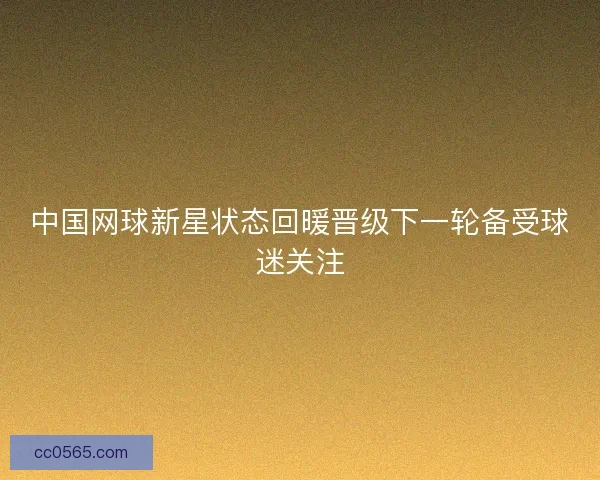 中国网球新星状态回暖晋级下一轮备受球迷关注